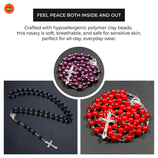 Rosary bracelet and necklace