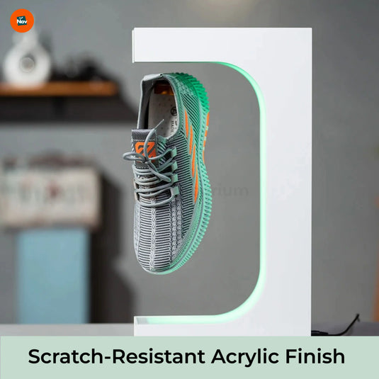 Acrylic shoe levitation stand