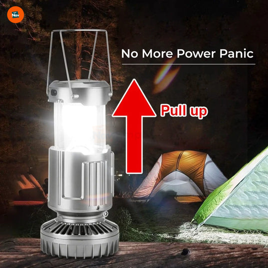 emergency rechargeable lantern with fan