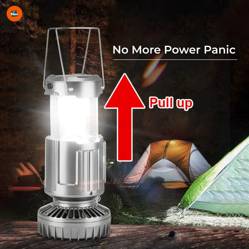 emergency rechargeable lantern with fan
