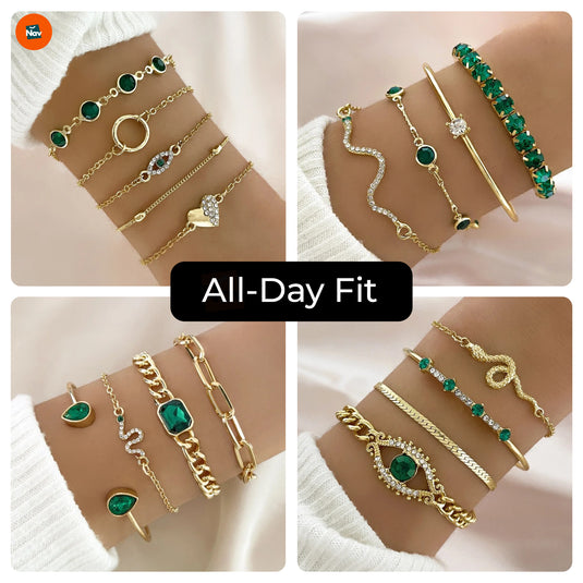 Elegant gold snake bangle