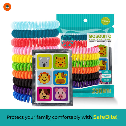 Adjustable mosquito wristbands