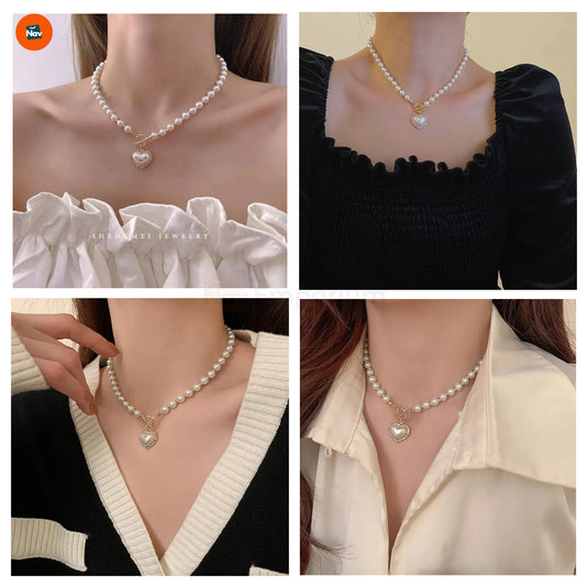 Luxury pearl choker for women