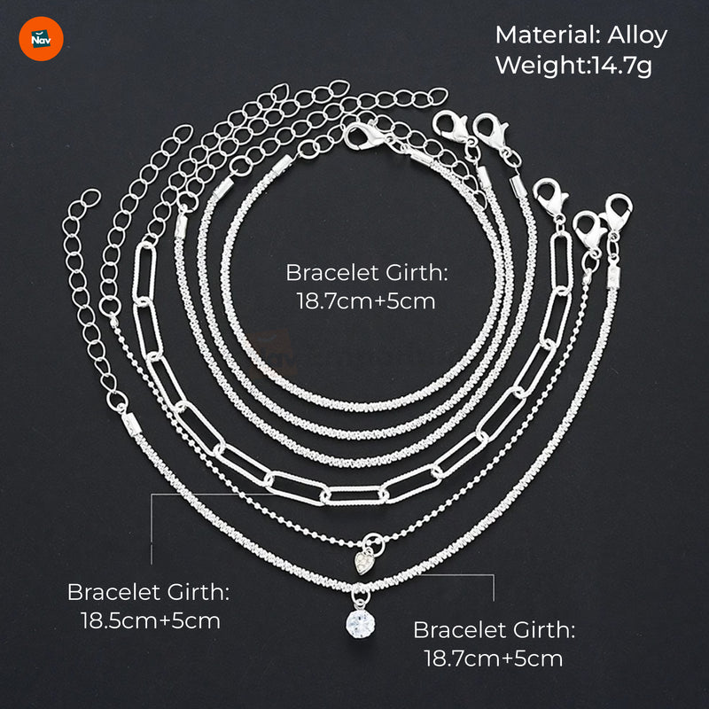 Silver bracelet gift for her