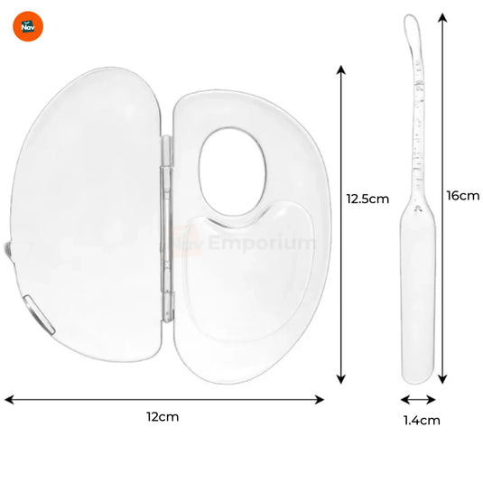 Easy-to-clean acrylic makeup palette