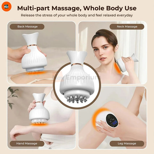 Benefit image demonstrates full-leg massager coverage