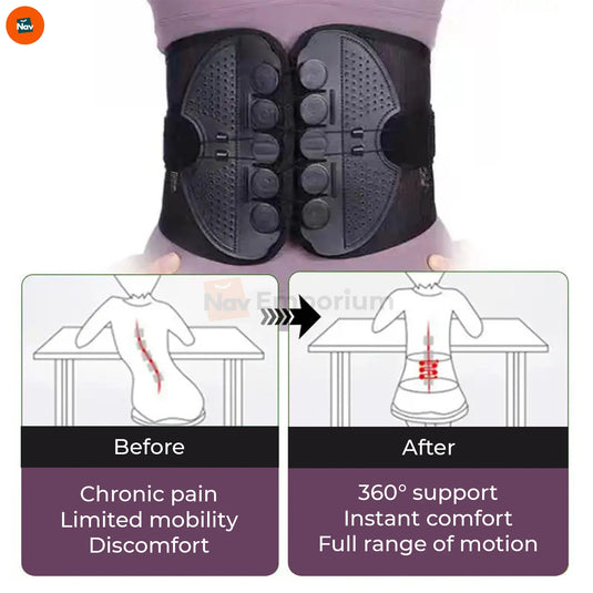 adjustable straps, lumbar support belt