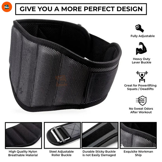 Weightlifting belt for squats prevents pain