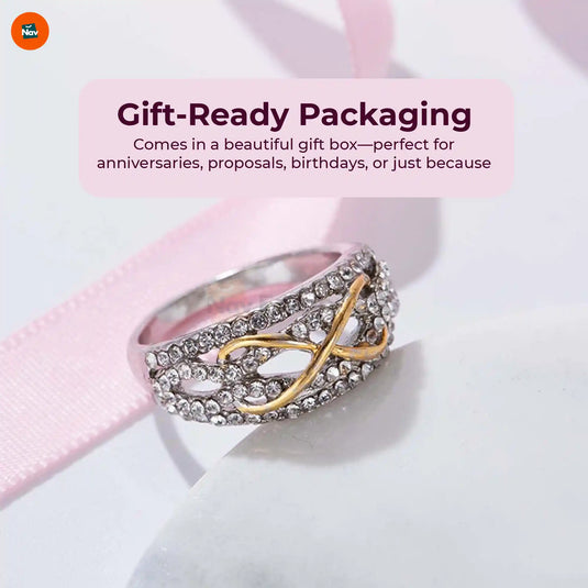 Gold and silver wedding ring