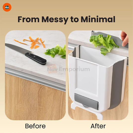 Cabinet hanging waste bin