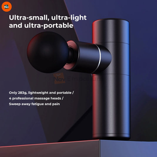 Benefit image shows deep tissue massage gun relief