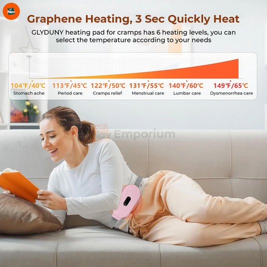 Benefit image shows massage for period pain relief