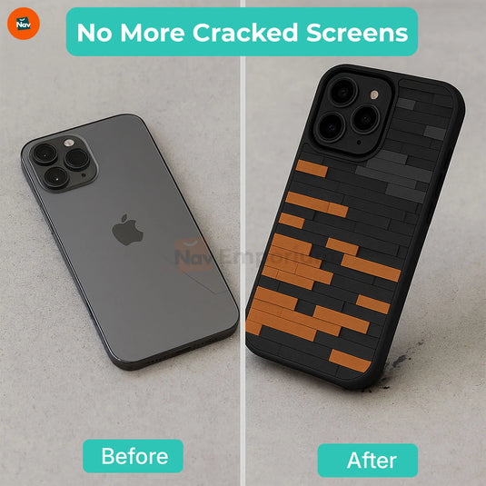 Orange Black Panel Design