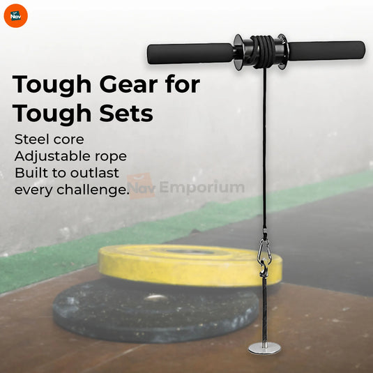 Adjustable tension handle wrist roller