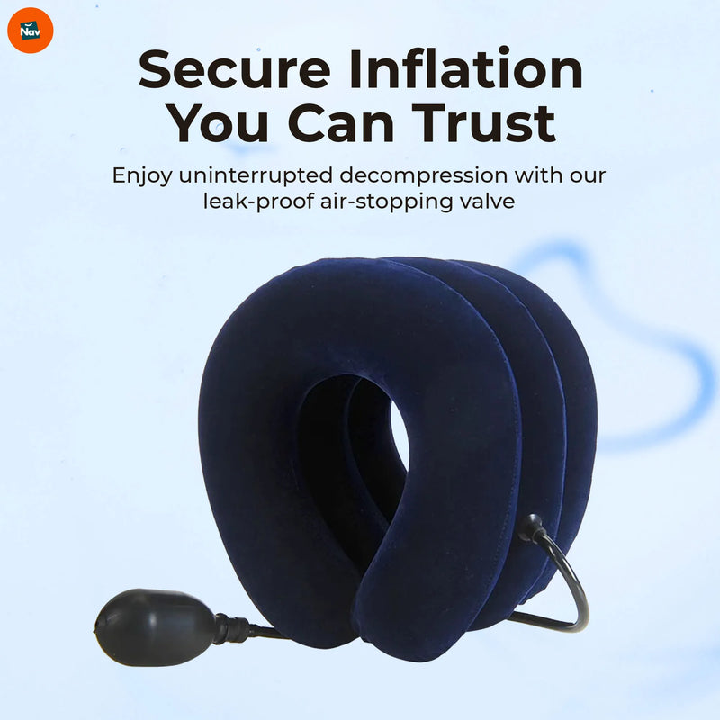 highlighting instant decompression neck traction device