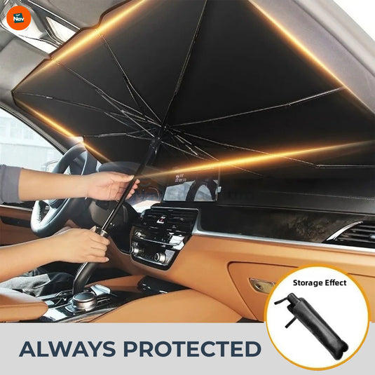 Windshield sunshade UV protection
