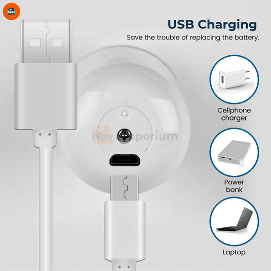 Rechargeable facial mist sprayer USB charging port