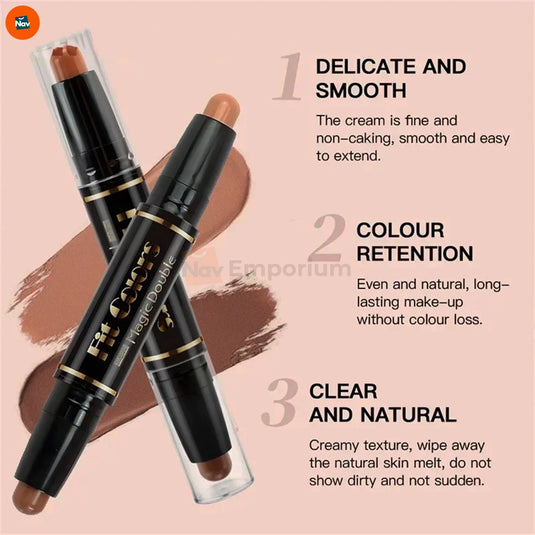 Benefit image showing radiant skin from cream contour stick