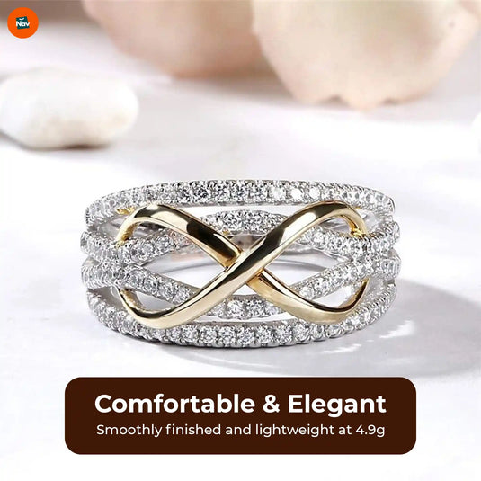 Two-tone engagement ring