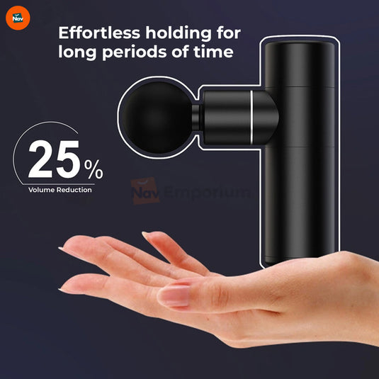 Feature image shows brushless motor mini massage gun