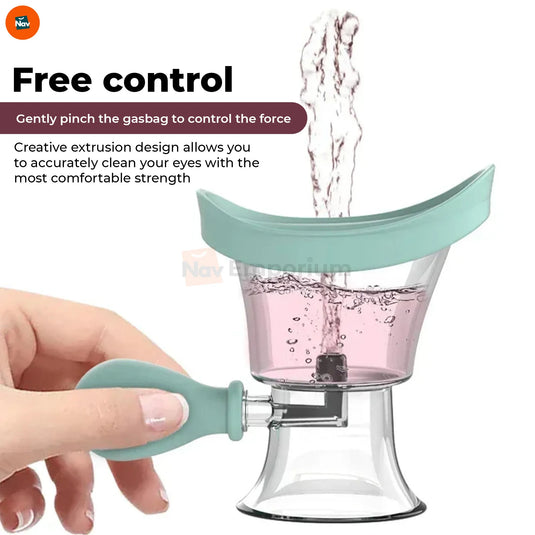 Benefit image of quick-cleaning eye wash cup for tired eyes