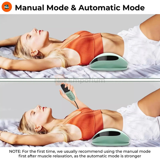 Benefit image showing deep waist massager heat vibration therapy