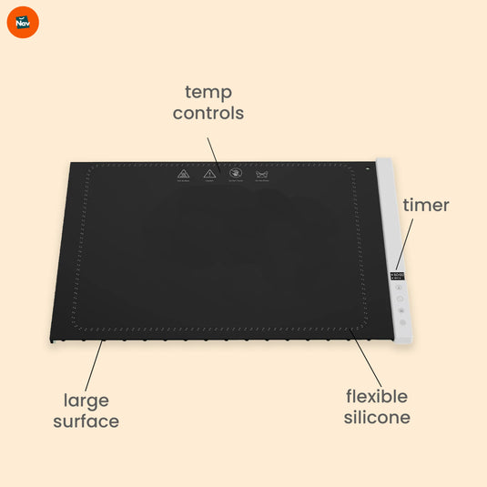 Large surface electric food heater