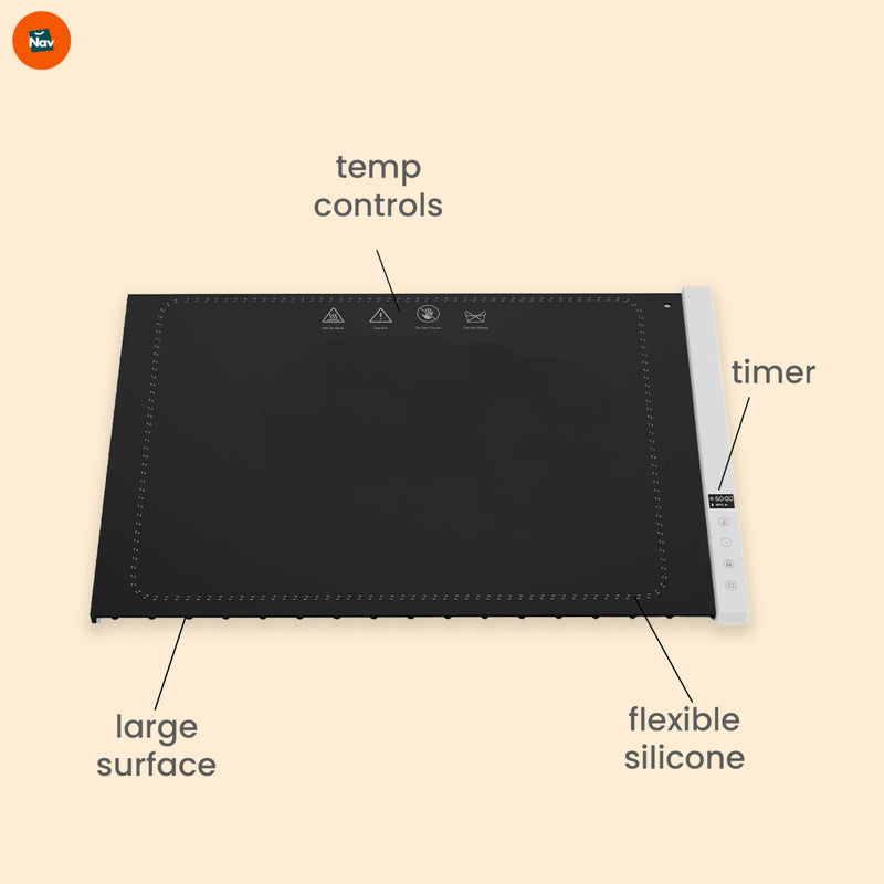 Large surface electric food heater