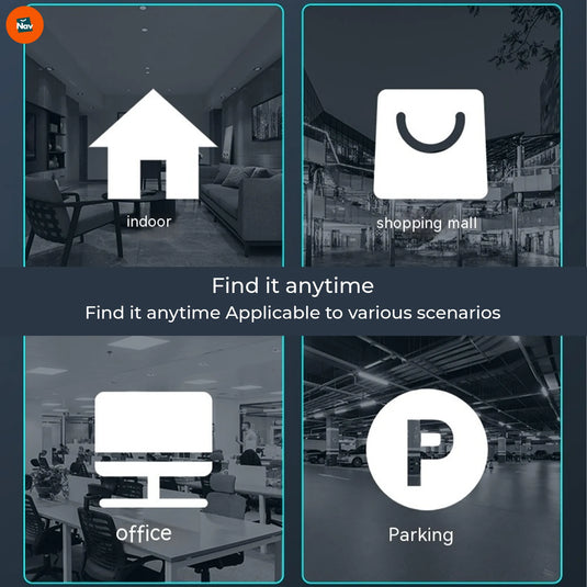 Effortless tracking with app, slim Find My tracker