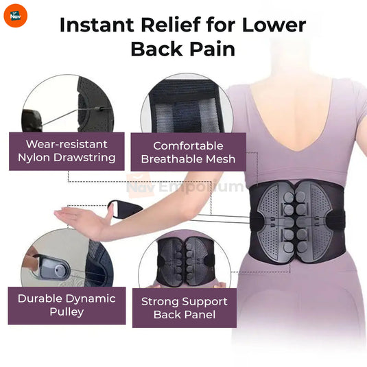 highlights lumbar support belt features