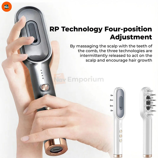 Feature image showing scalp massage laser comb ergonomic grip