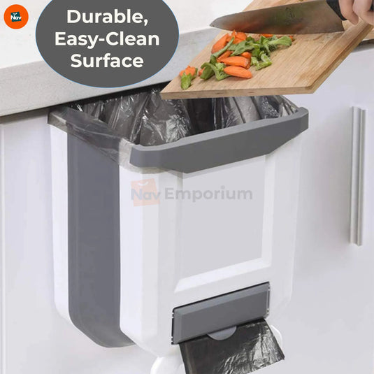 Expandable kitchen waste container