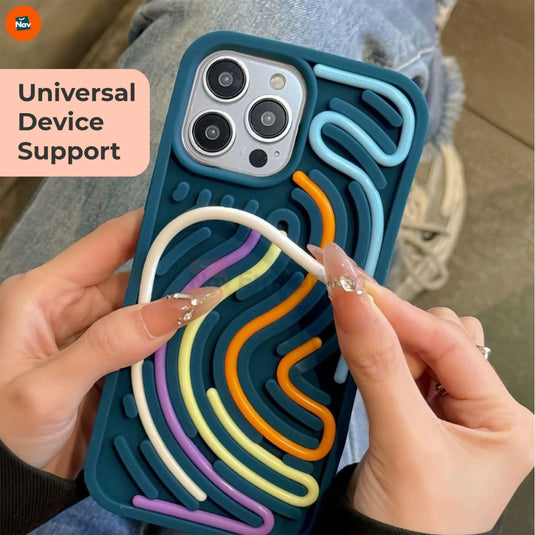 Rainbow Line Silicone Case