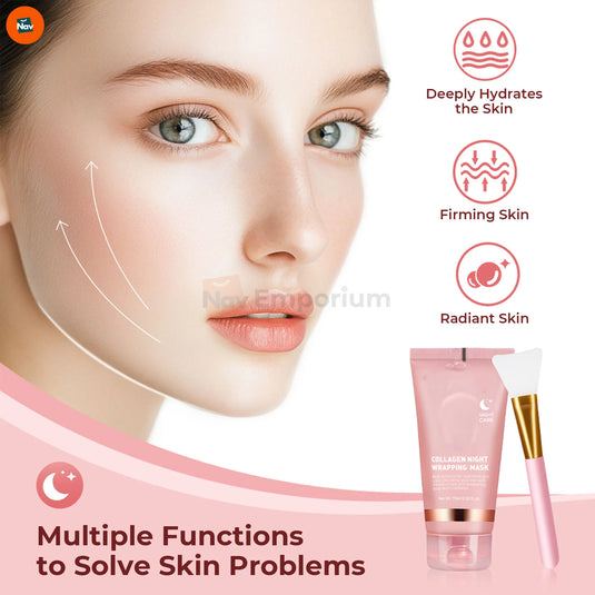 Night peel-off mask calming skin effect