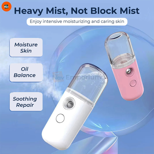 Mini face steamer deeply hydrates skin instantly