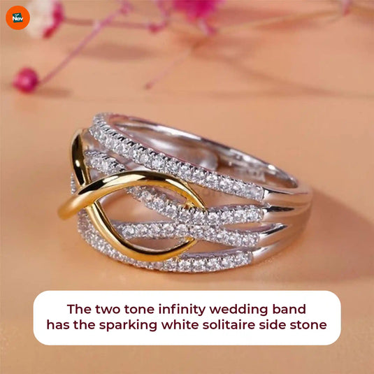 Dual-tone infinity ring