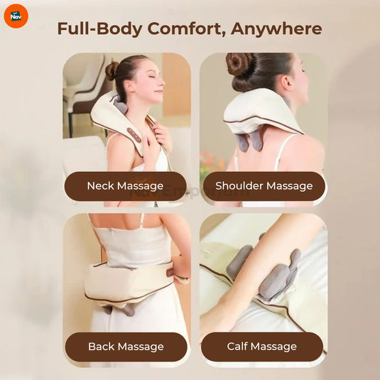 Rechargeable neck massage wrap