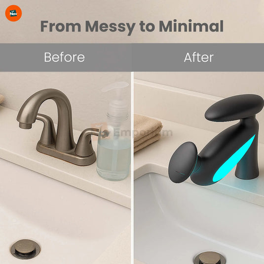 GlowFlow LED temperature display faucet
