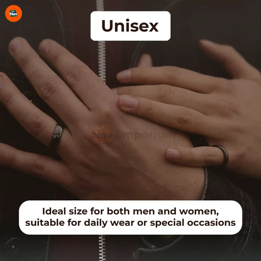 Unisex black tungsten ring