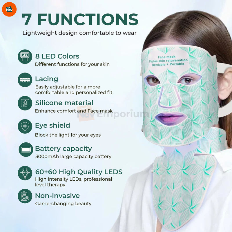 Wireless light therapy mask