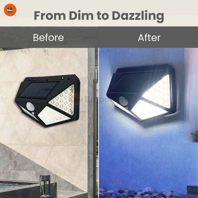 100 LED outdoor security lights