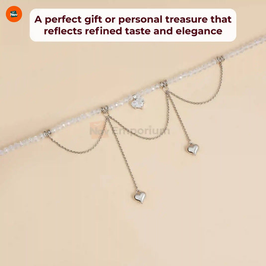 Double layered heart necklace