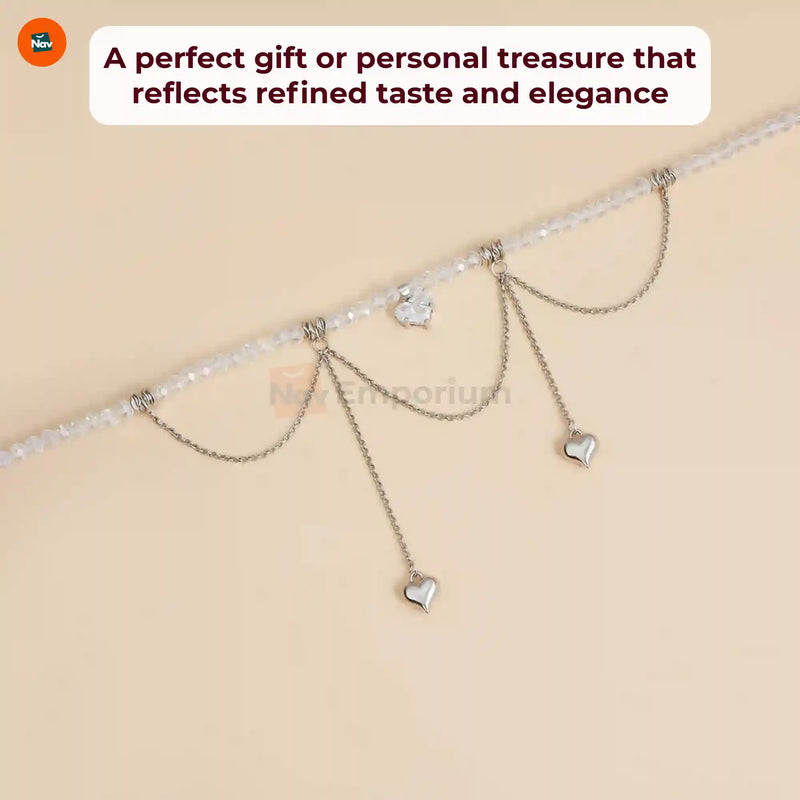 Double layered heart necklace