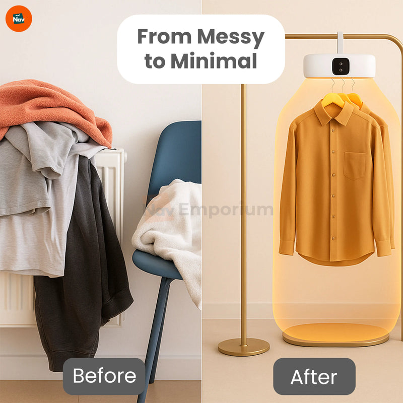 energy-efficient mini clothes dryer