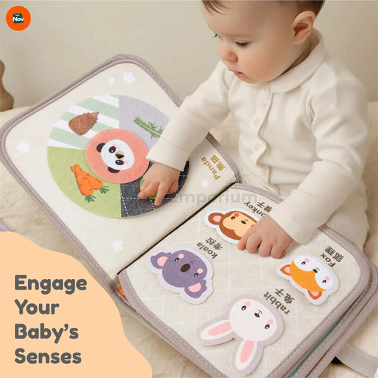 Durable infant learning book