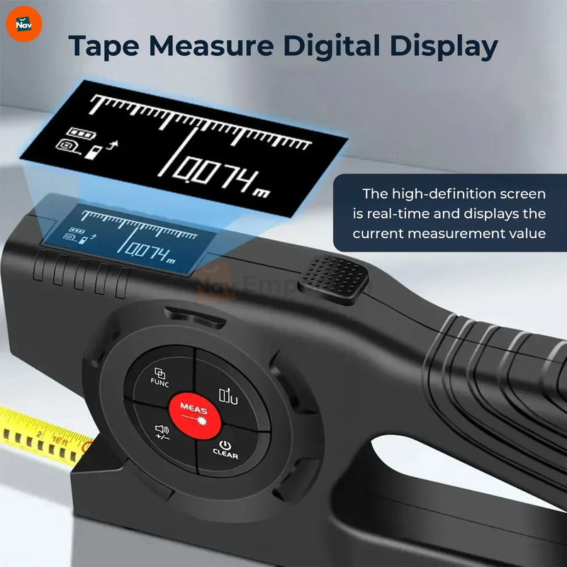 Rechargeable laser tape measure