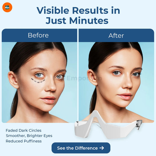 Lightweight rechargeable eye massager