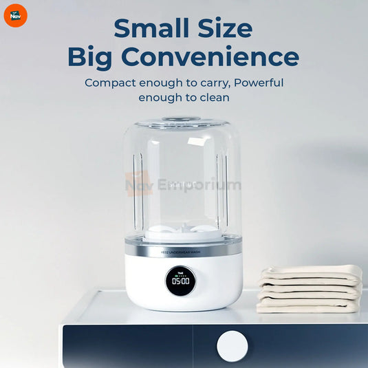 Rechargeable mini washer device