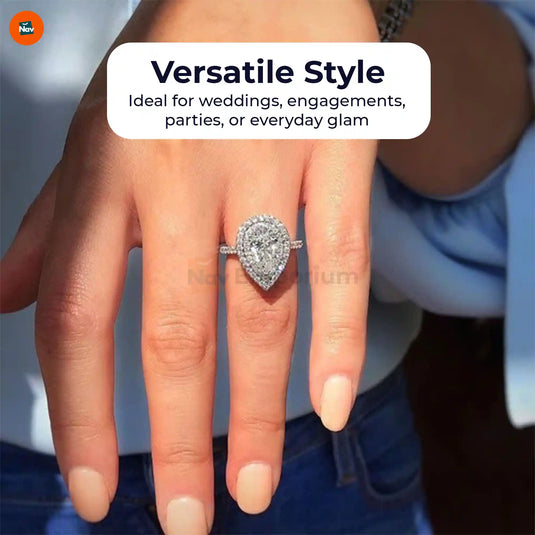 Women's opal engagement ring