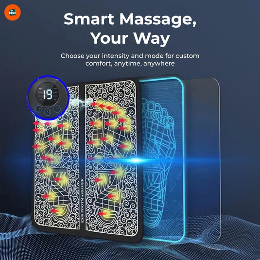 19 level intensity EMS foot pad